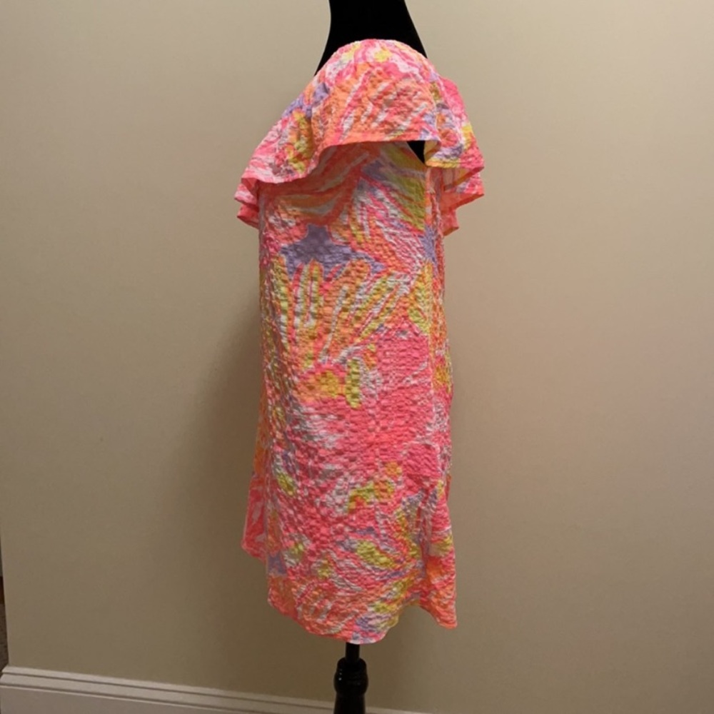 Lilly Pulitzer One Shoulder Emmeline Dress Sun Splashed XS - Picture 6 of 6